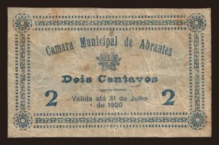Abrantes, 2 centavos, 1920