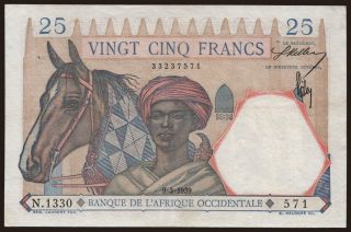25 francs, 1939