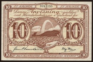 10 kroner, 1953