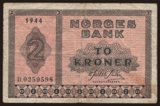 2 kroner, 1944