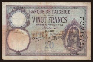 20 francs, 1927