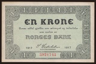 1 krone, 1917