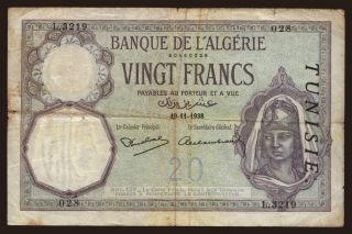 20 francs, 1938