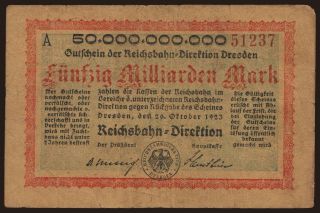 Dresden, 50.000.000.000 Mark, 1923