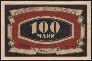 Berchtesgaden/ Markt, 100 Mark, 1922