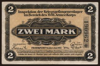 Frankfurt a M., 2 Mark, 1917
