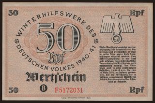 Winterhilfswerk, 50 Reichspfennig, 1940