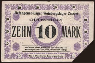 Zossen-Weinberge, 10 Mark, 191?