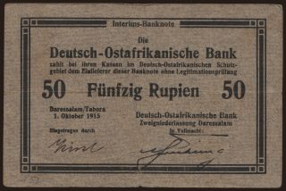 50 Rupien, 1915