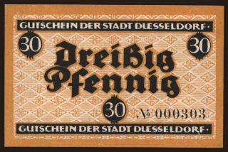 Düsseldorf, 30 Pfennig, 1920