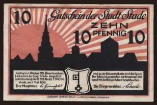 Stade, 10 Pfennig, 1920