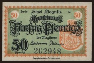 Liegnitz, 50 Pfennig, 1920