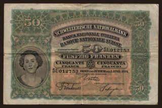 50 francs, 1924