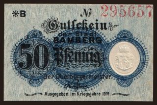 Bamberg, 50 Pfennig, 1919
