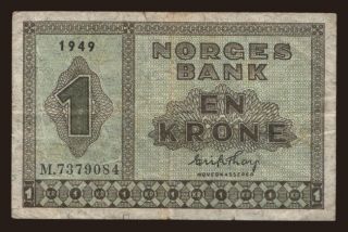 1 krone, 1949