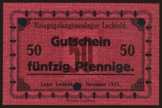 Lechfeld, 50 Pfennig, 1915