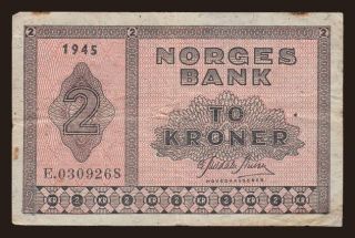 2 kroner, 1945