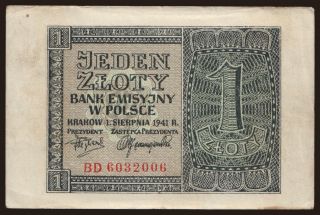 1 zloty, 1941