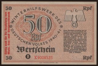Winterhilfswerk, 50 Reichspfennig, 1940