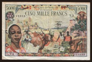 5000 francs, 1980