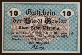 Goslar, 10 Pfennig, 1917