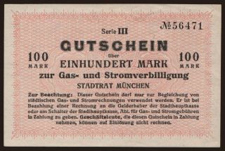 München/ Stadt, 100 Mark, 1922
