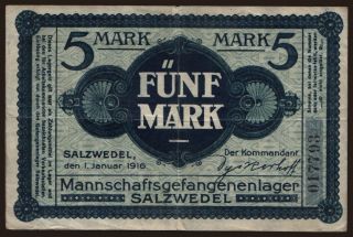 Salzwedel, 5 Mark, 1916