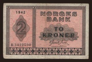 2 kroner, 1942