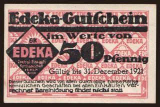 Berlin/ EDEKA, 50 Pfennig, 1921