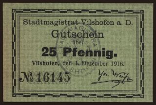 Vilshofen, 25 Pfennnig, 1916