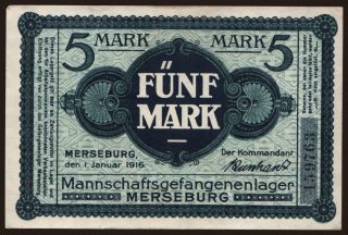 Merseburg, 5 Mark, 1916