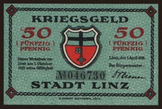 Linz, 50 Pfennig, 1919