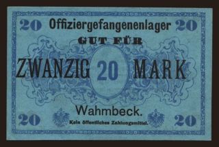 Wahmbeck, 20 Mark, 1916
