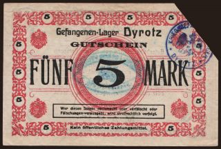 Dyrotz, 5 Mark, 191?