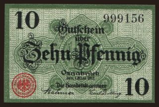 Osnabrück, 10 Pfennig, 1917