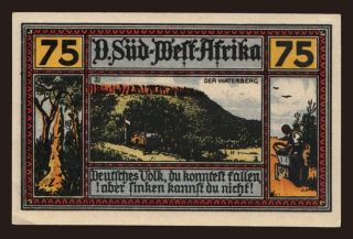 Neustadt/ Deutsche Süd-West-Afrika, 75 Pfennig, 1922