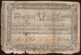 5 pesos, 1861