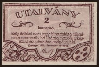 Szombathely/ Uránia, 2 korona, 1920