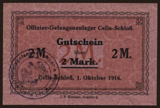 Celle-Schloss, 2 Mark, 1916
