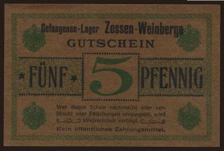 Zossen-Weinberge, 5 Pfennig, 191?
