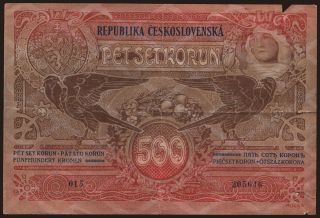 500 korun, 1919, falsum