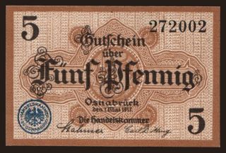 Osnabrück, 5 Pfennig, 1917