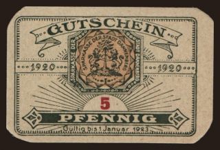 Dannenberg, 5 Pfennig, 1920