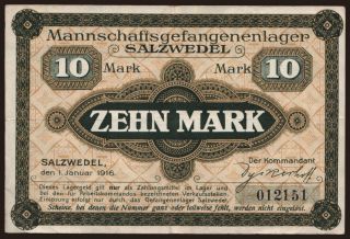 Salzwedel, 10 Mark, 1916