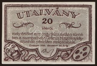 Szombathely/ Uránia, 20 fillér, 1920