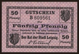Leipzig, 50 Pfennig, 1918