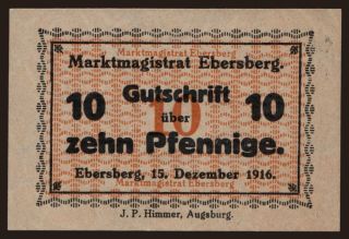 Ebersberg, 10 Pfennig, 1916