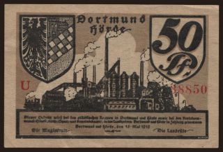 Dortmund & Hörde, 50 Pfennig, 1919