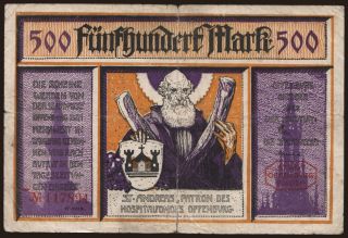 Offenburg/ Stadt, 500 Mark, 1922