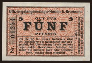 Hesepe, 5 Pfennig, 191?
